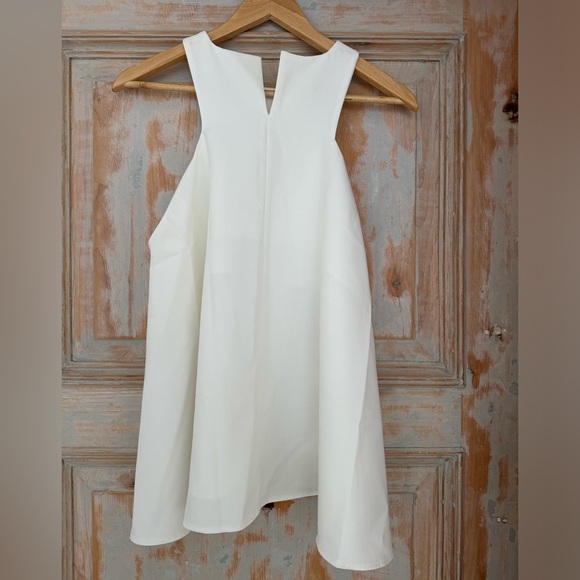 NWOT Locker Room stylish white flowy, tank top. M. - Picture 6 of 10